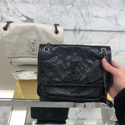 borsa kaki nero ysl|ysl niki bag size guide.